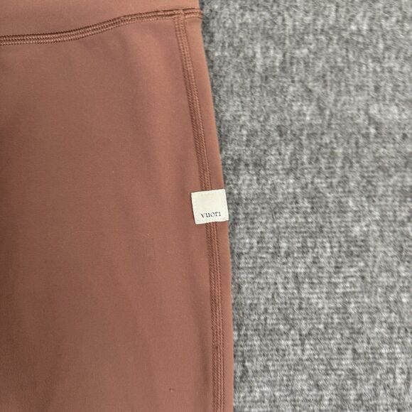 Vuori Daily Leggings Womens Large Brown High Rise Drawsting Stretch Gym Workout - Picture 4 of 10